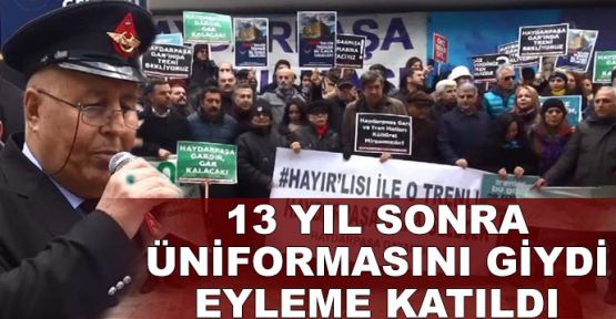  13 yıl sonra üniformasını giydi ve 