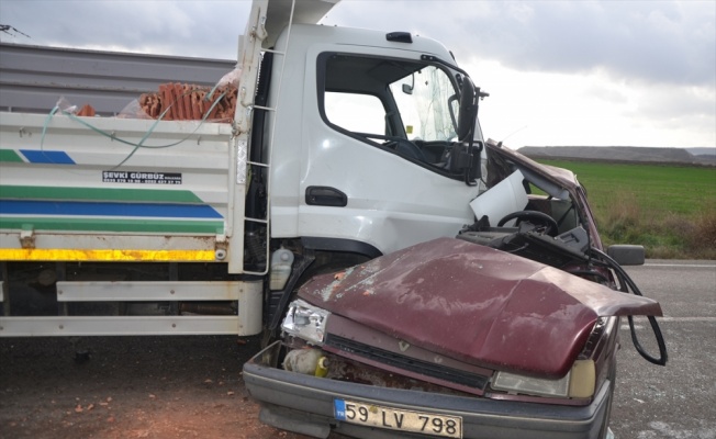 Tekirdağ'da trafik kazasında 1 kişi yaralandı