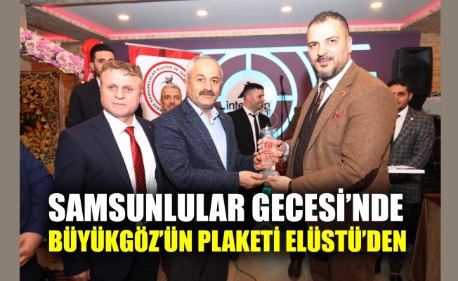 Büyükgöz'e plaket Elüstü'den