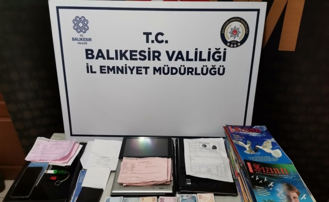 Balıkesir'de tefeci operasyonunda 9 şüpheli yakalandı