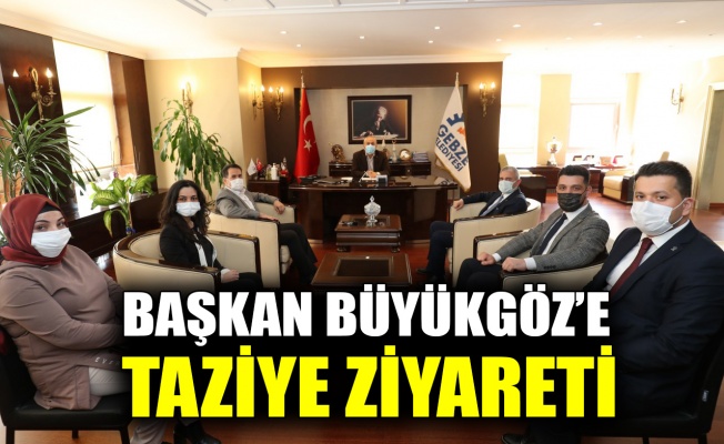 Başkan Büyükgöz’e taziye ziyareti