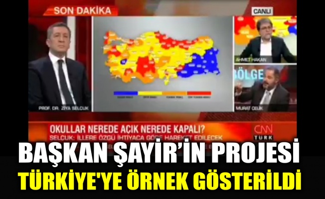 Başkan Şayir’in projesi Türkiye'ye örnek gösterildi