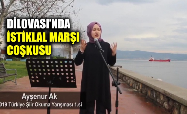 Dilovası'nda İstiklal Marşı coşkusu