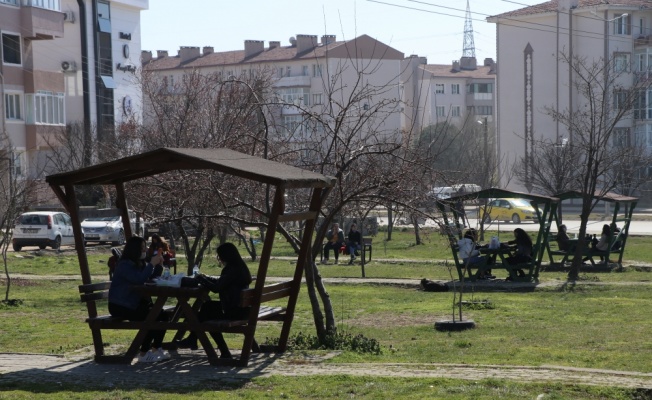 Edirne'de park ve mesire alanlarındaki çok sayıdaki bank kaldırıldı