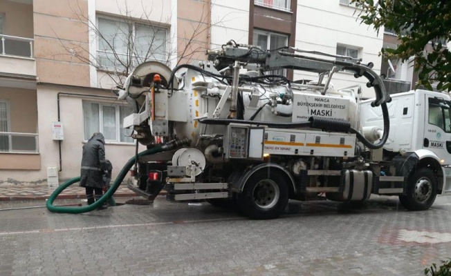 Manisa'da Büyükşehir ekipleri olası yağışlara karşı teyakkuzda