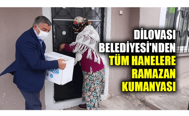 Dilovası Belediyesi'nden tüm hanelere Ramazan kumanyası