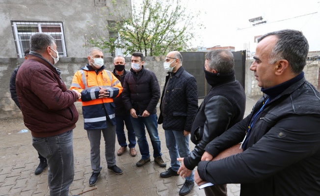 Diyarbakır Ergani'de DİSKİ kaçak su takibinde