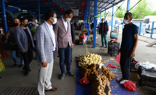 Trakya'da halk pazarlarında tedbirler ekiplerce sürekli denetleniyor