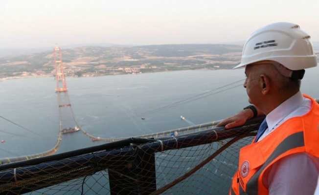 Binali Yıldırım’dan 1915 Çanakkale Köprüsü’nde inceleme