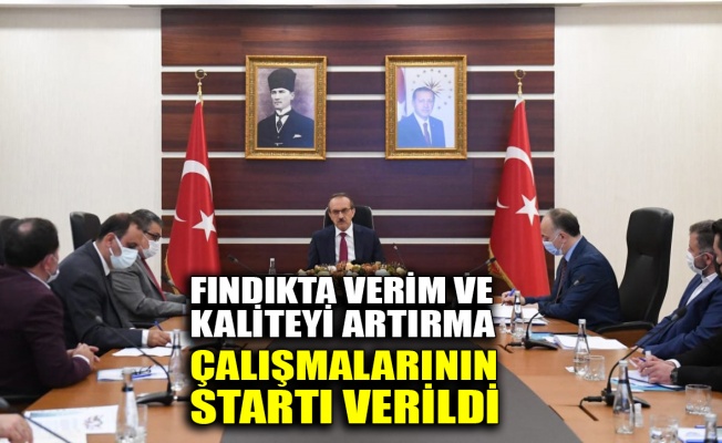 Fındıkta verim ve kaliteyi artırma çalışmalarının startı verildi