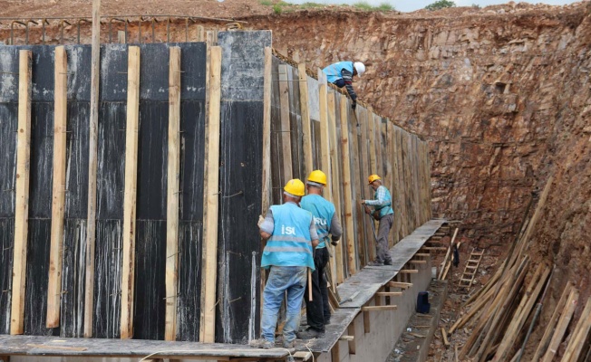 Kocaeli Gebze’de balçık su deposu çalışması