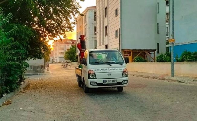 Kırklareli'nde haşere ve sineklere karşı ilaçlama