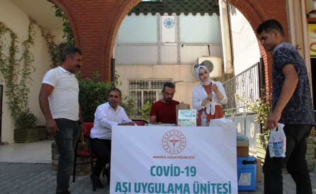 Mardin Yeşilli’de aşılama tam gaz