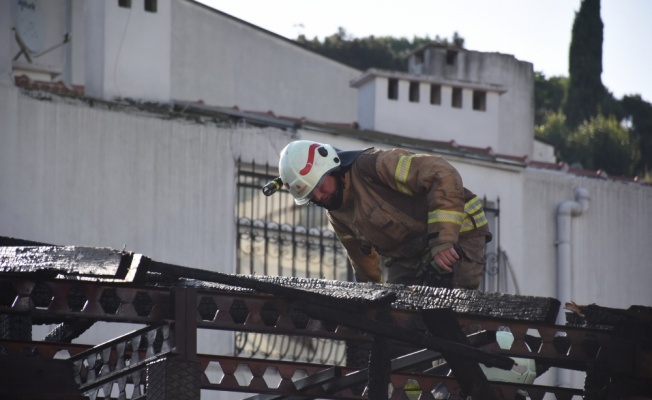 Sarıyer'de metruk barakada çıkan yangın söndürüldü