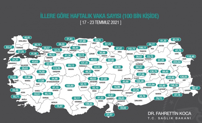 Vaka haritası güncellendi… Siirt başı çekiyor!