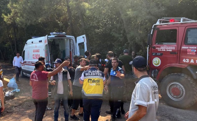 Aliağa’nın ‘Milletin Ekibi’ Marmaris yangın bölgesinde