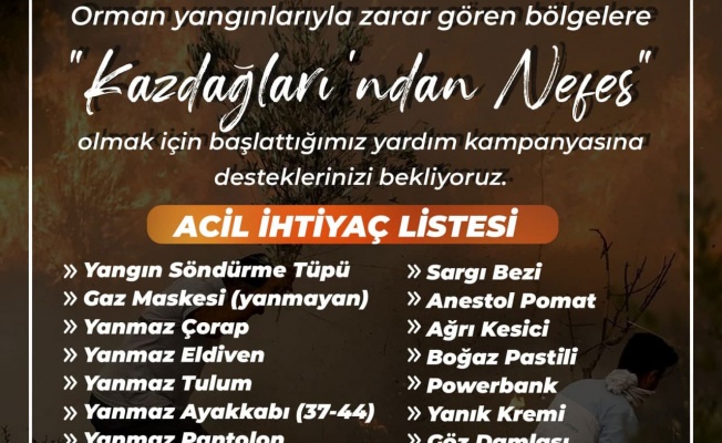 Balıkesir Edremit’te Kaz Dağları’ndan nefes