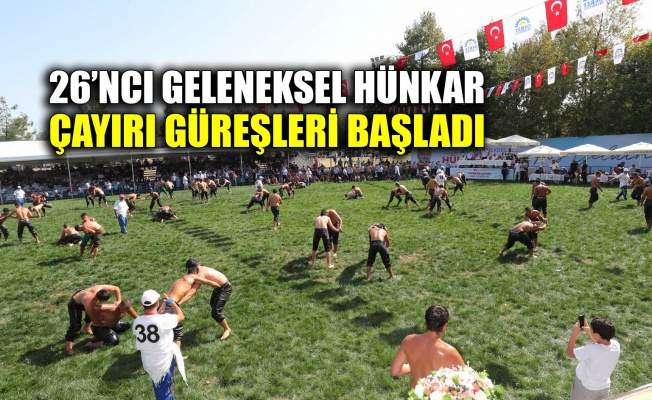 26.Geleneksel Hünkar Çayırı Güreşleri başladı