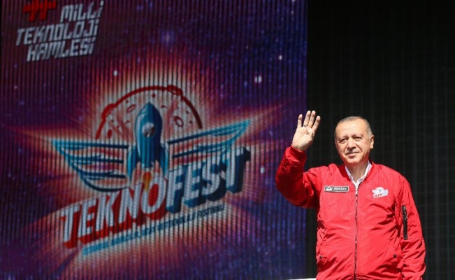 Cumhurbaşkanı Erdoğan, TEKNOFEST'e katıldı