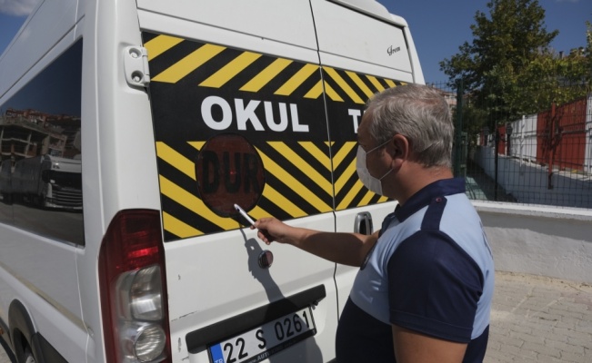 Edirne'de okul servisleri denetlendi