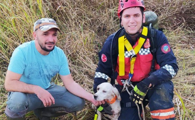 Sakarya'da Leydi'yi itfaiye erleri kurtardı