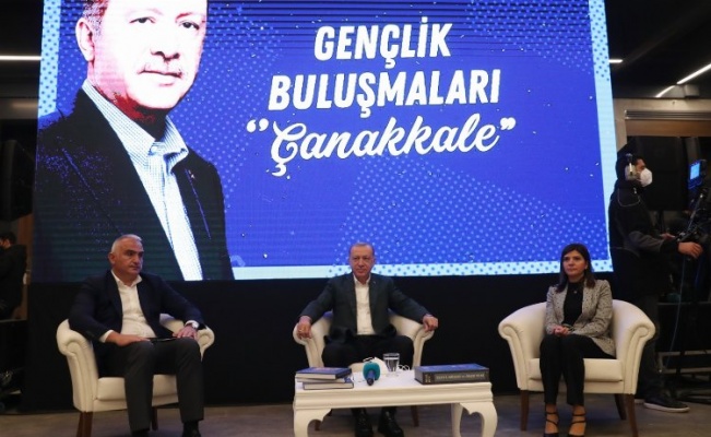 Cumhurbaşkanı Erdoğan, Çanakkale'de gençlerle buluştu