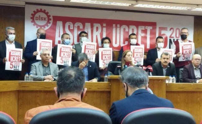 DİSK'ten asgari ücret için 5.200 TL talebi