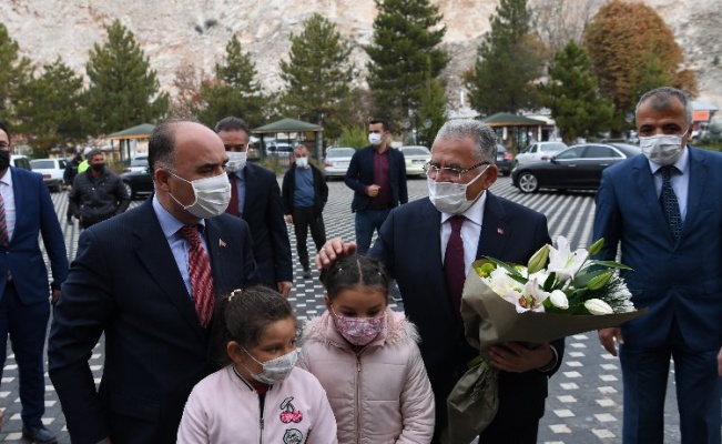 Kayseri protokolünden Akkışla ziyareti