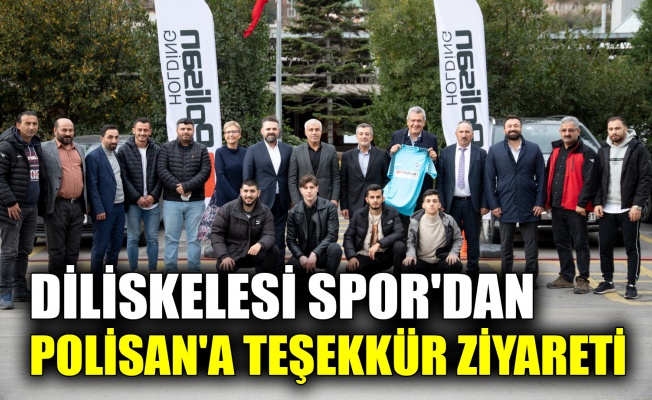 Diliskelesi Spor’dan Polisan'a teşekkür ziyareti