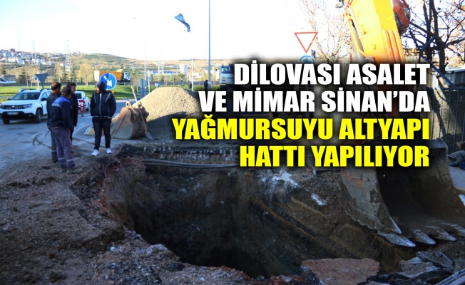 Dilovası Asalet ve Mimar Sinan’da yağmursuyu altyapı hattı