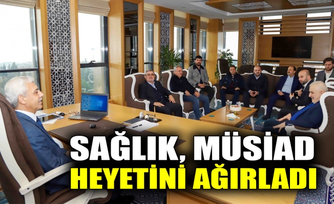 İSU Genel Müdürü Ali Sağlık, MÜSİAD heyetini ağırladı