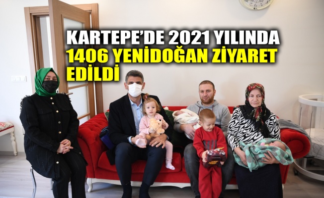 Kartepe’de 2021 yılında 1406 yenidoğan ziyaret edildi