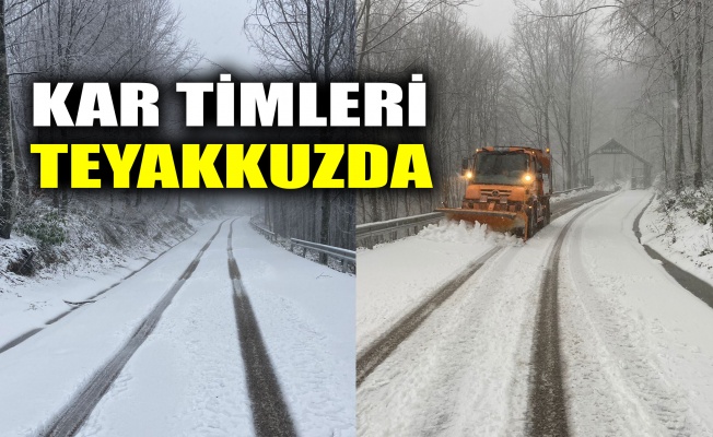 Kocaeli'de kar timleri teyakkuzda