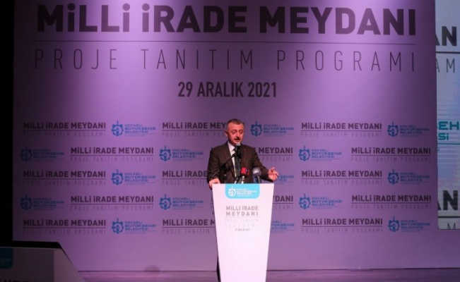 Kocaeli'nde Milli İrade Meydanı kent meydanına çevriliyor 