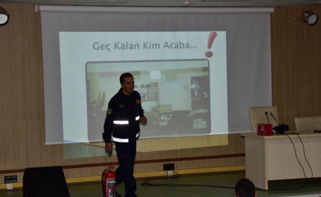 Malatya'da doğal afetle ilgili eğitim verildi 