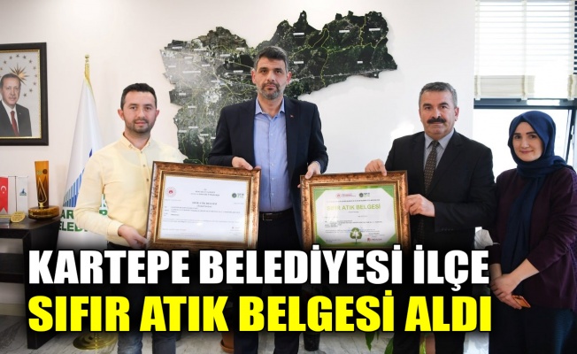 Kartepe Belediyesi İlçe Sıfır Atık Belgesi aldı