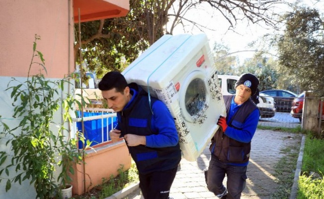 Muğla'da yağmur mağdurlarına yardım 