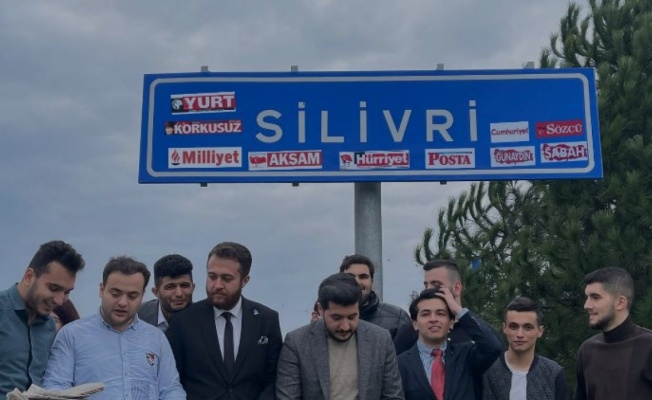 Silivri'de DEVA'lı gençlerden  basın özgürlüğü çağrısı 