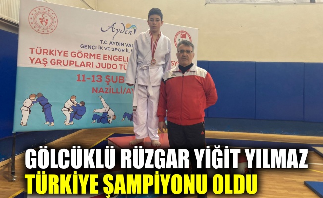 Gölcüklü Rüzgar Yiğit Yılmaz Türkiye şampiyonu