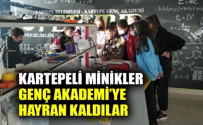 Kartepeli minikler Genç Akademi’ye hayran kaldı