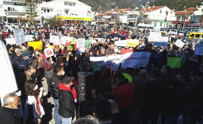 Marmaris halkından zamlara tepki 