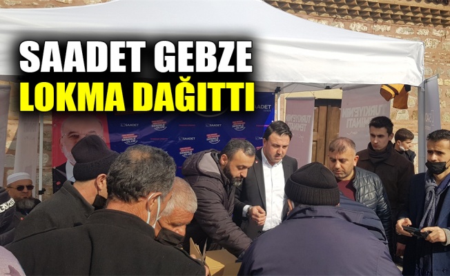 Saadet Gebze lokma dağıttı