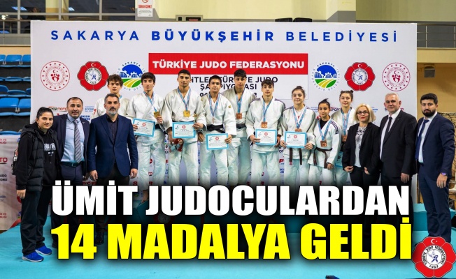 Ümit judoculardan 14 madalya