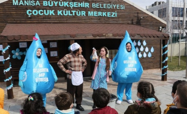 Çocuklar su tasarrufunun önemini tiyatro ile öğrendiler