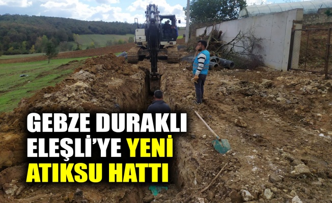 Gebze Duraklı Eleşli’ye yeni atıksu hattı