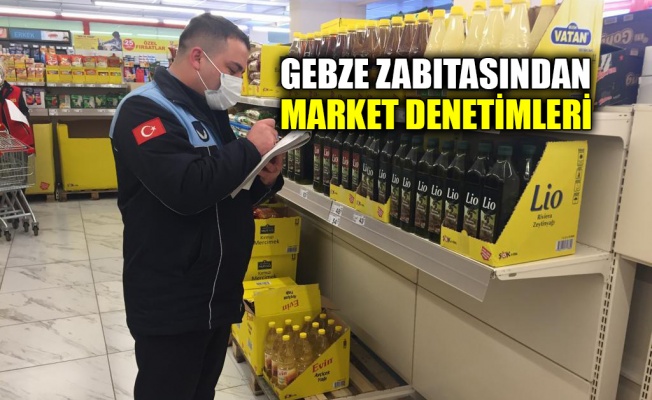 Gebze zabıtasından market denetimleri