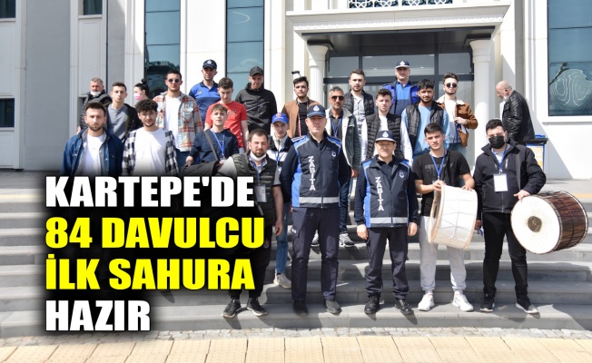 Kartepe'de 84 davulcu ilk sahura hazır