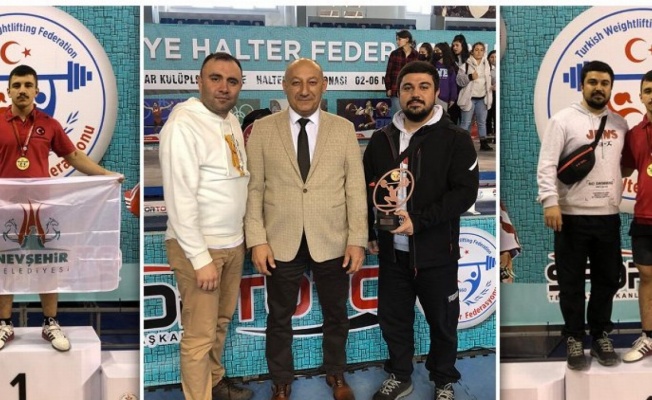 Nevşehir Belediyesi halterde şampiyon