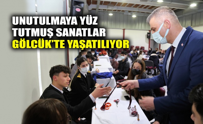 Unutulmaya yüz tutmuş sanatlar Gölcük’te yaşatılıyor