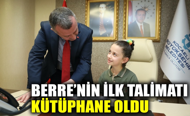 Berre’nin ilk talimatı kütüphane oldu